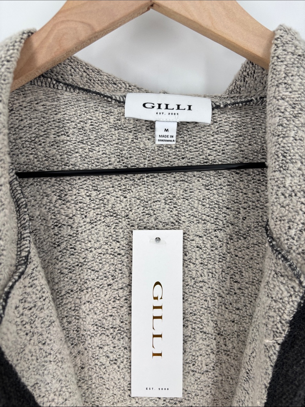 Gilli gray drawstring jacket medium new - Picture 2 of 4